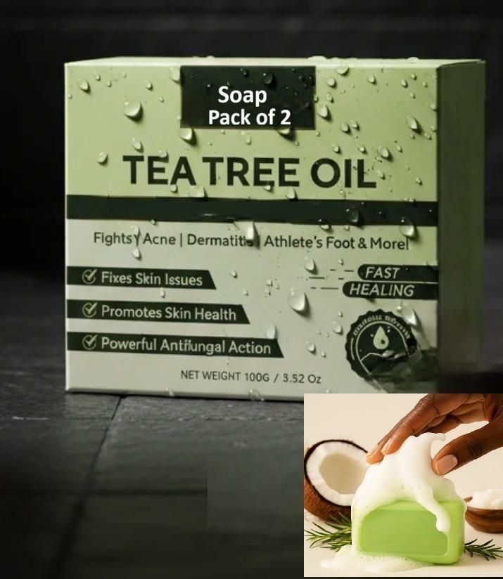 Tea Tree Oil Facial Soap – 100 g Each (Pack of 2)