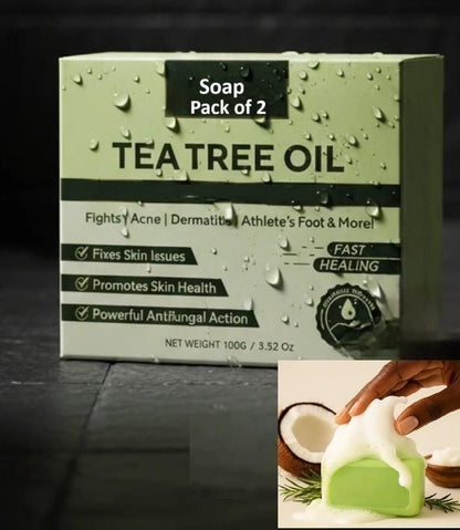Tea Tree Oil Facial Soap – 100 g Each (Pack of 2)