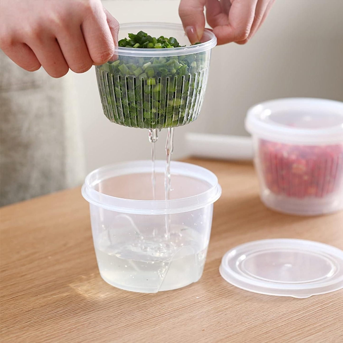 Fridge Organizer Food Storage Leakproof Container (Set Of 2 Pcs)