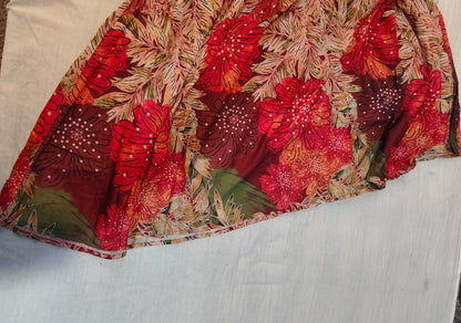 Floral Anarkali Kurti with Dupatta